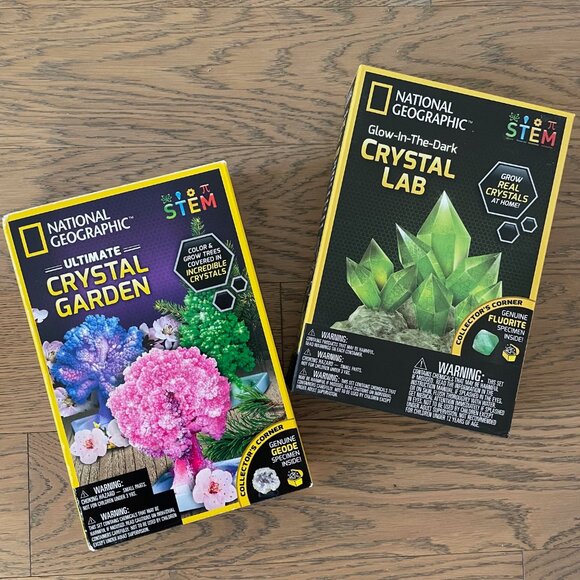 Lot of 2 National Geographic Crystal Growing Kits, 8+ yrs - Picture 2 of 7